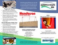 Playground Safety Inspections Brochure - Recreation PEI