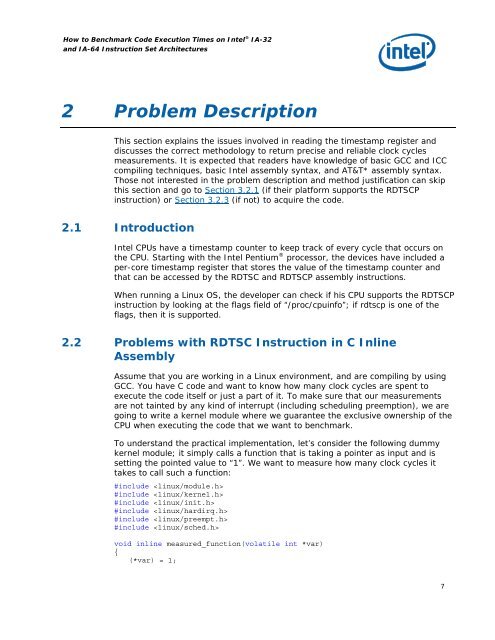 How to Benchmark Code Execution Times on Intel IA-32 and IA-64 ...