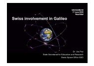 Swiss involvement in Galileo - Swiss Institute Of Navigation :: ION-CH