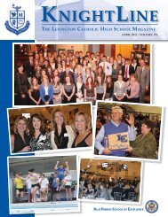 KnightLine vol 15-2011.indd - Lexington Catholic High School
