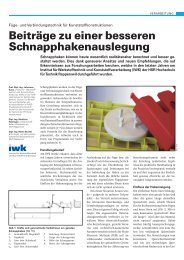 0711 Schnapphakenauslegung - IWK - HSR Hochschule fÃ¼r Technik ...