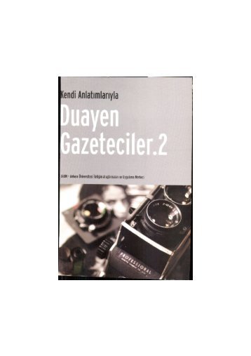 PDF Dosyası - Ankara Üniversitesi Kitaplar Veritabanı