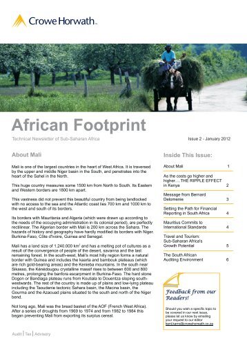 African Footprint - Crowe Horwath International
