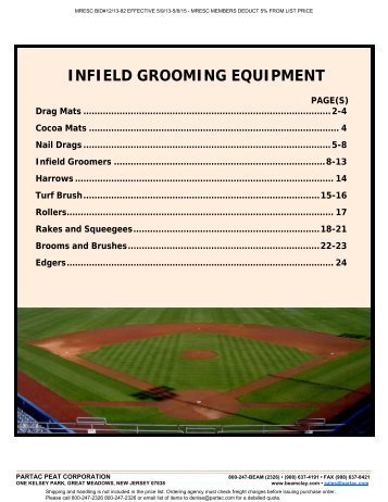 103 - Infield Grooming Equipment - Beam Clay