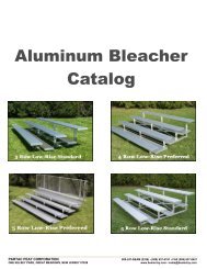 112B - Aluminum Bleachers - Beam Clay