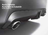 Auris Touring Sports Zubehor Preisliste