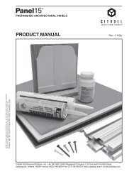 Product Manual - Citadel Architectural Products