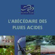 Sources des pluies acides - Pollution Probe