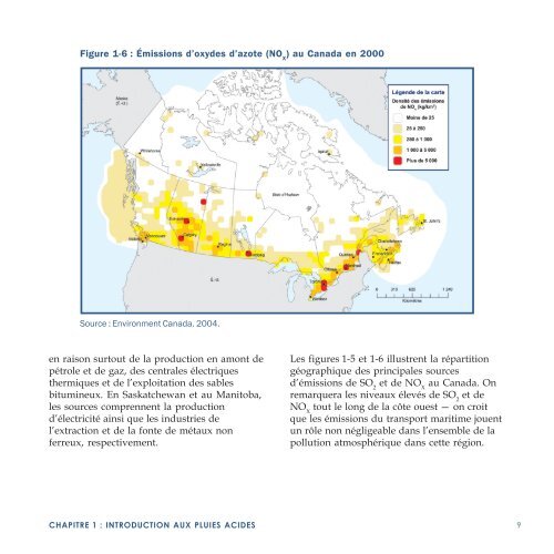 Sources des pluies acides - Pollution Probe