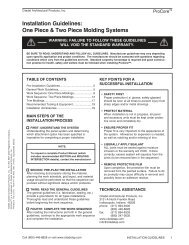 Installation Guidelines - Citadel Architectural Products