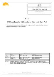 ITER catalogue for I&C products - Slow controllers PLC