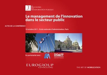 Le management de l'innovation dans le secteur public - Eurogroup ...
