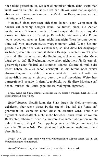 Freie Verwaltung des Nachlasses von Rudolf Steiner