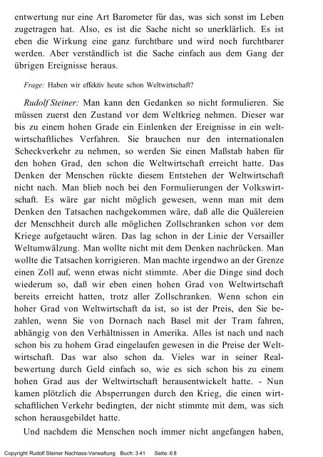Freie Verwaltung des Nachlasses von Rudolf Steiner