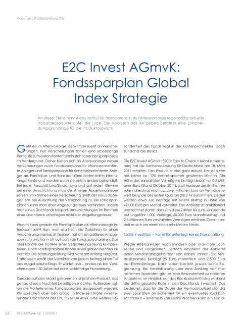 E2C Invest AGmvK - ITA