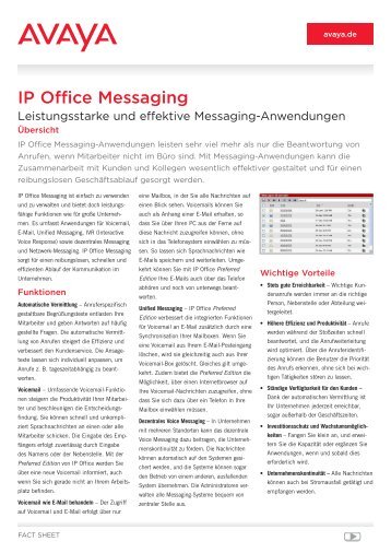 IP Office Messaging - AVAD GmbH