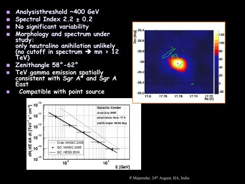 Observation of VHE Gamma Ray Sources with the MAGIC telescope