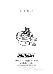 FHKSC PVDF Doppel Isolation mit Befest.-Stift - Digmesa