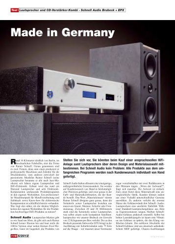 HiFi Test - Schnell Audio