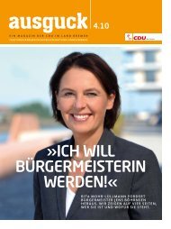 Ich wIll BürgermeIsterIn werden!«