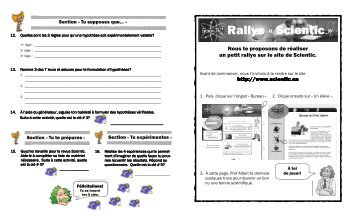 Rallye Scientic.pub - Science en ligne