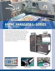 ARPAC HANAGATA L-SERIES - Buyers Guide - Dairy Foods