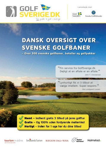 Dansk oversigt over svenske golfbaner - Golfsverige.dk
