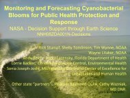 Monitoring and Forecasting Cyanobacterial Blooms for ... - NASA