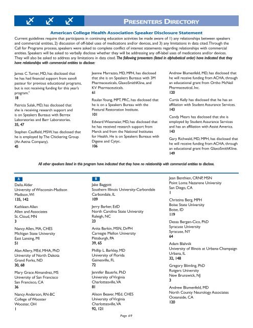 final program 2005.qxp - American College Health Association