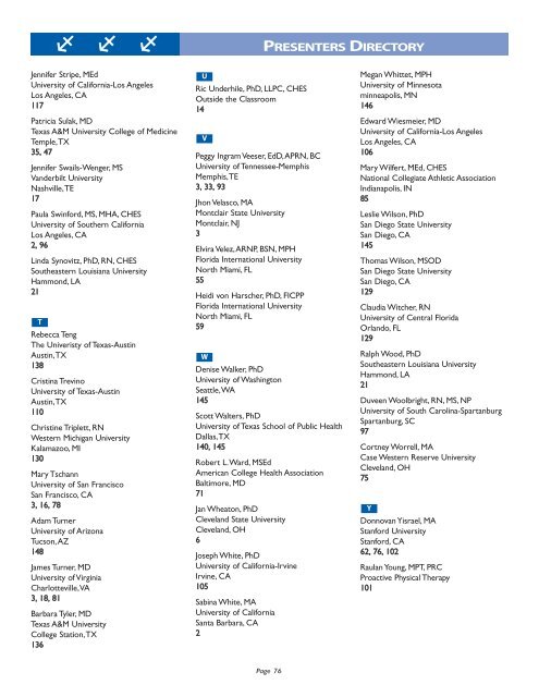 final program 2005.qxp - American College Health Association