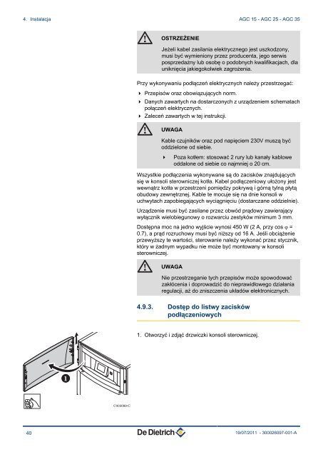 Instrukcja techniczna - De Dietrich MODULENS - e-pasaż PGNiG