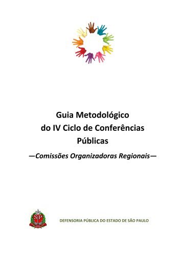 Guia ComissÃµes Organizadoras Regionais - Defensoria