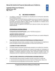 Manual de GestiÃ³n de Proyectos Ejecutados por el ... - Inicio | UNDP