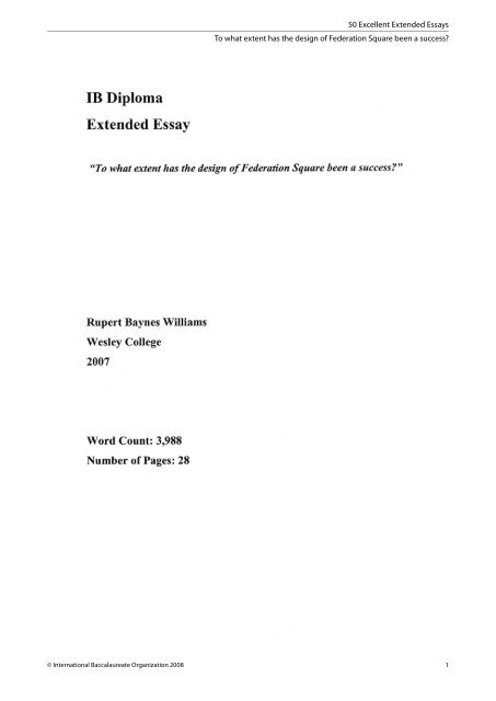 excellent extended essays to what extent has the design of excellent extended essays to what extent has the design of