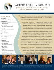 Pacific Energy Summit brochure - Asia Pacific Foundation of Canada