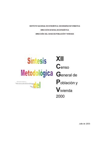 Síntesis Metodológica del XII Censo General de Población y ... - Inegi