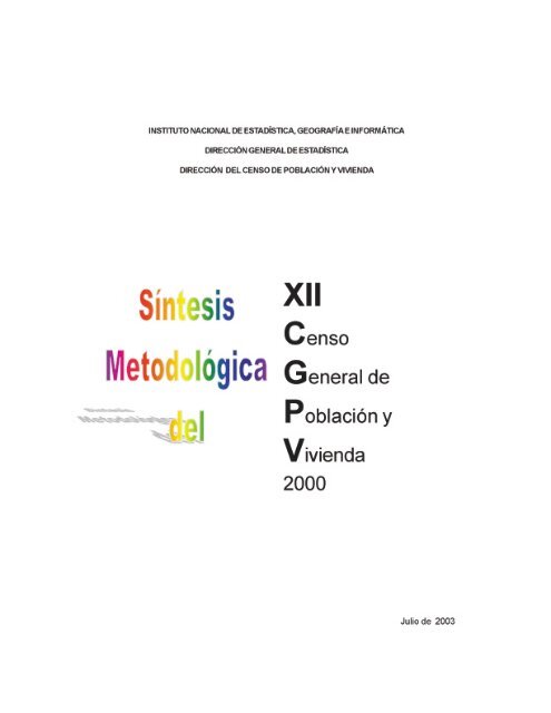 Síntesis Metodológica del XII Censo General de Población y ... - Inegi