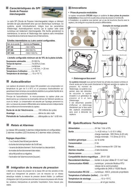 Fiche technique CPE300 Kimo - DSC