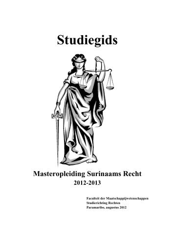 Surinaams Recht - Anton de Kom University of Suriname