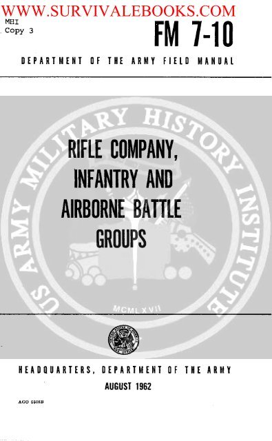 Rifle Company, Infantry and Airborne Battle Groups - Survival Books