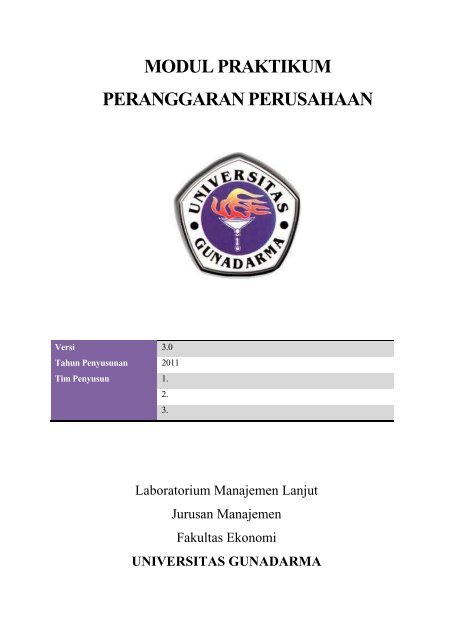 modul praktikum peranggaran perusahaan - iLab - Universitas ...