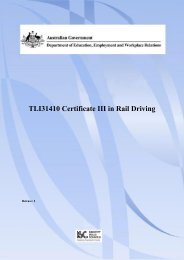 TLI31410 Certificate III in Rail Driving - State Training Services