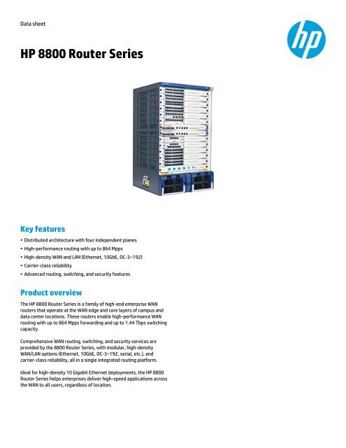 Datasheet - HP Networking