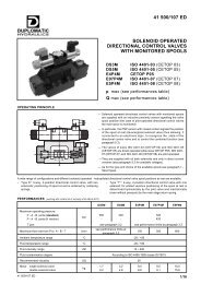 41 500/107 ed solenoid operated directional control valves ... - Famco