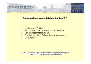 Rückenschmerzen entstehen im Kopf 2 - Trainings Therapie Zentrum