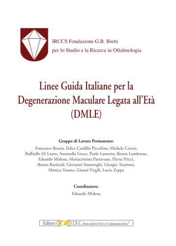 Linee Guida Italiane per la degenerazione maculare