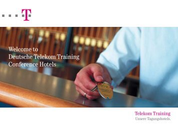 Welcome to Deutsche Telekom Training Conference Hotels