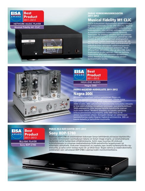 EISA Awards 2011-2012 - Hifimaailma