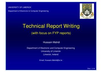 Report writing for engineering students