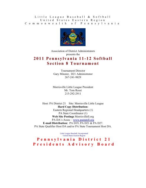 Little League Girls Softball International - PA District 27